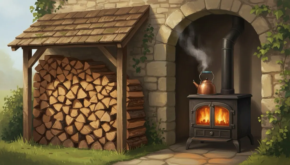 Wärme und Kochen mit Holz
