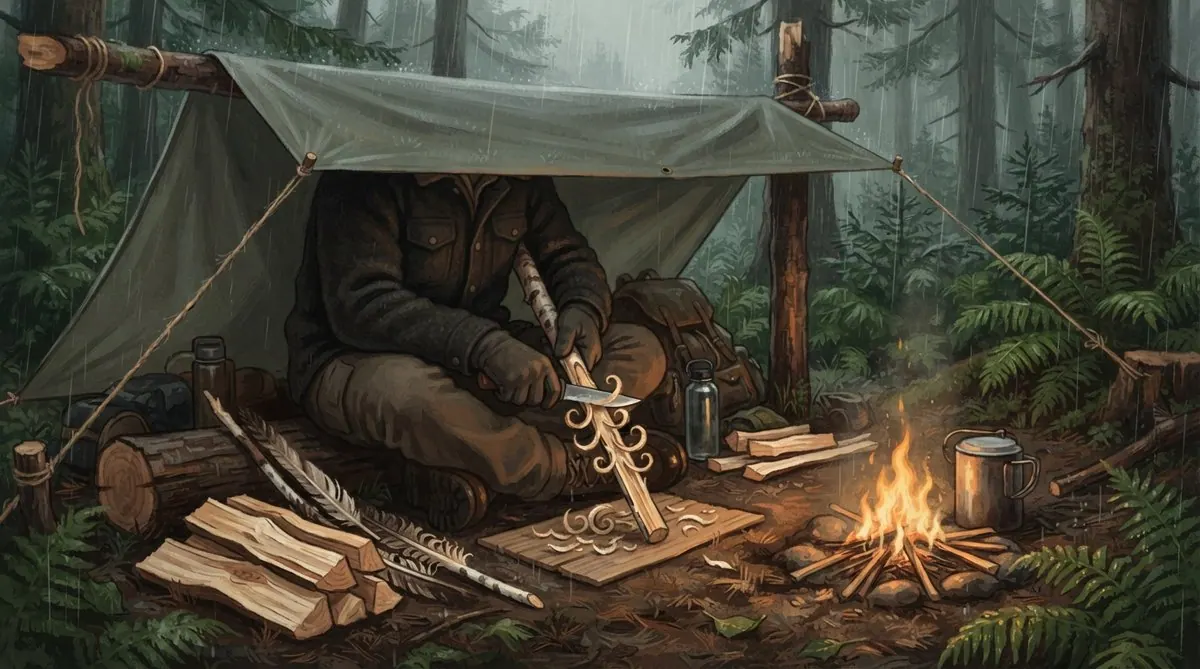 Feuer im Regen